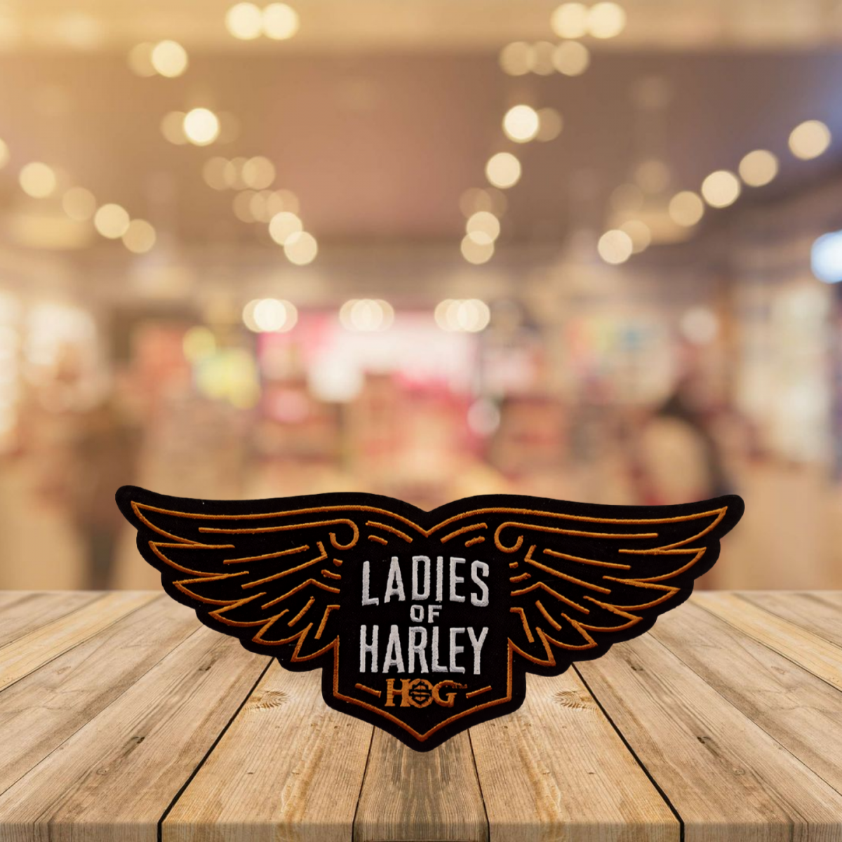 #023 A traditional sew‑on Ladies of Harley H.O.G. patch featuring elegant stitching and iconic LoH styling. Perfect for jackets, vests, and riding gear, it adds authentic identity and a touch of feminine strength. Durable, timeless, and proudly representative of every Ladies of Harley rider.