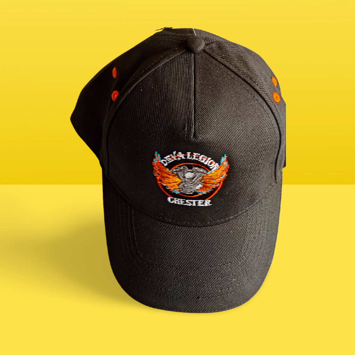 #014 A timeless Deva Legion Baseball Cap featuring a clean, classic design and bold chapter branding. Adjustable, comfortable, and built for everyday wear, it’s the perfect finishing touch for any rider looking to show pride on and off the bike.