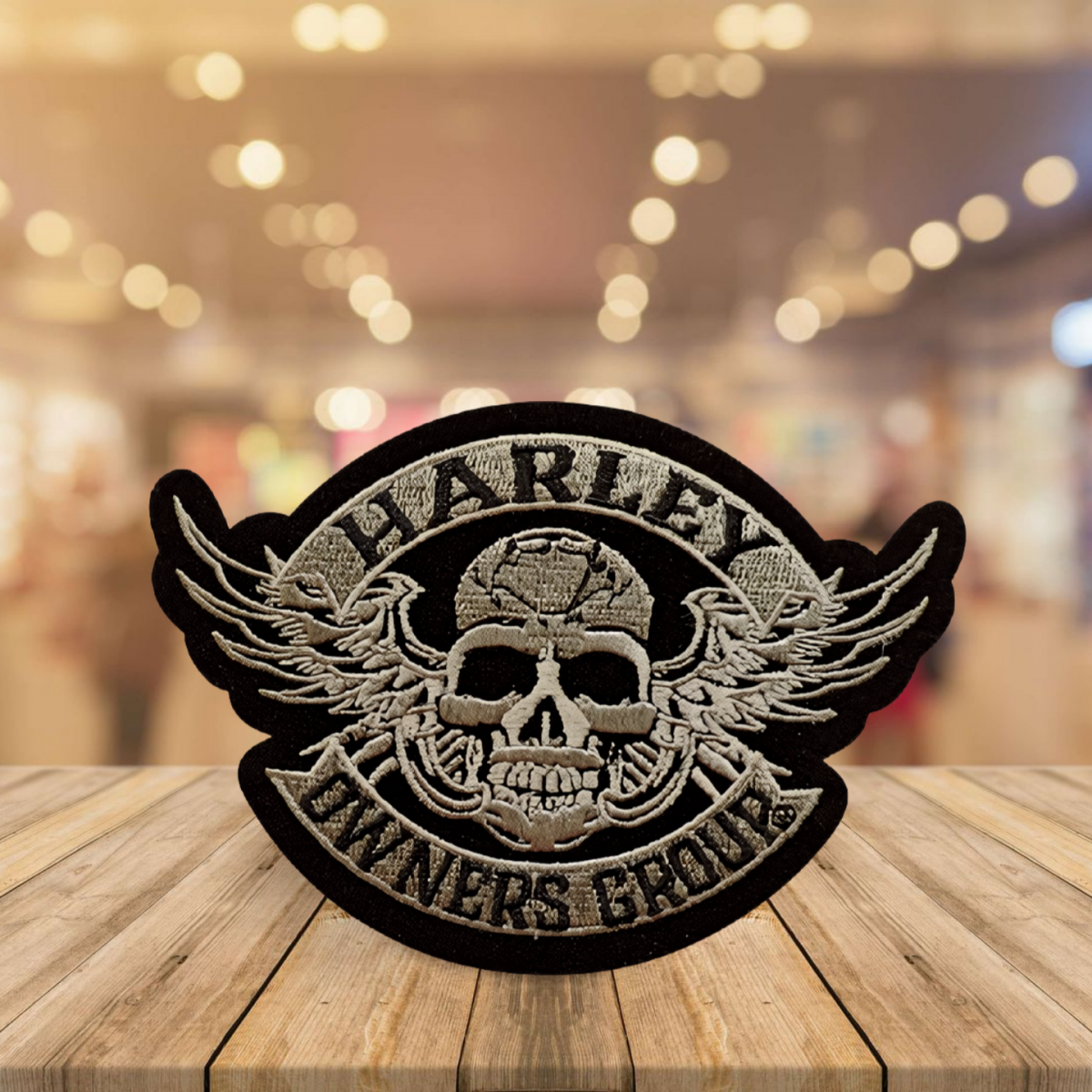 #026 A premium traditional sew‑on H.O.G. patch crafted for riders seeking authentic style, durable quality, iconic heritage, and a bold way to express their pride.