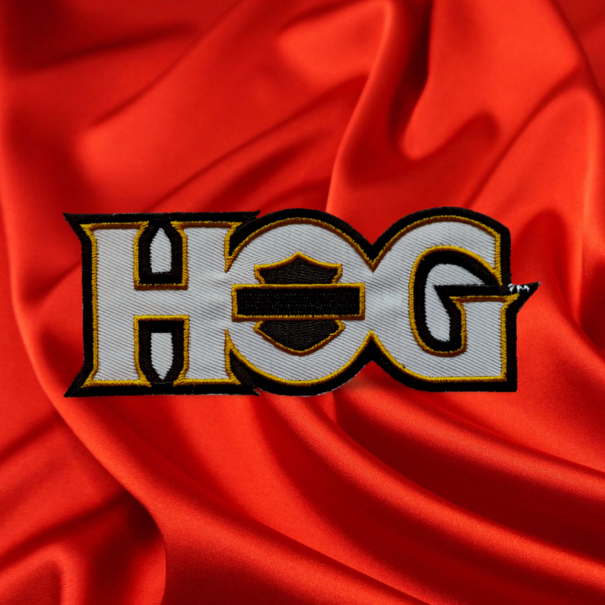 #019 A classic sew‑on H.O.G. patch crafted in traditional style, featuring bold stitching and timeless design. Perfect for jackets, cuts, or riding gear, it adds authentic Harley‑Owners Group identity to any setup. Durable, distinctive, and built to last - an essential piece for every proud H.O.G. member.